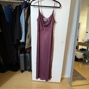 Gorgeous BHLDN Anthropologie Purple large Slip Dress